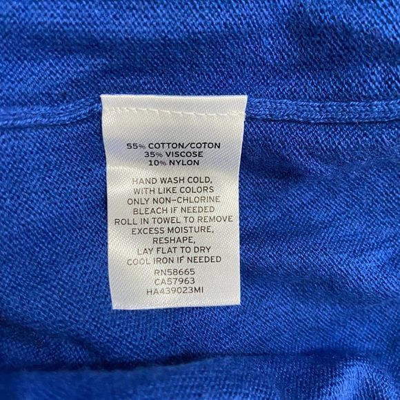 NWT‎ HALOGEN Blue Crew Neck Sweater - Picture 8 of 9